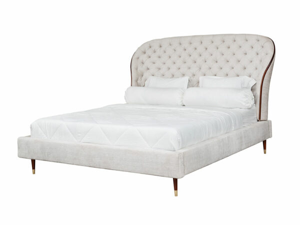 King Size Upholstered Teak Wood Beds