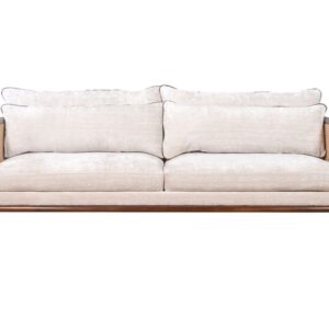 Teak Wood Armchair Two Seater Loveseat