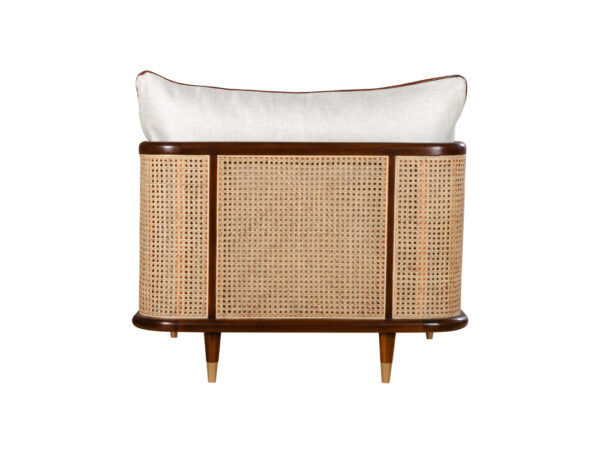 armchair teak wood single seater