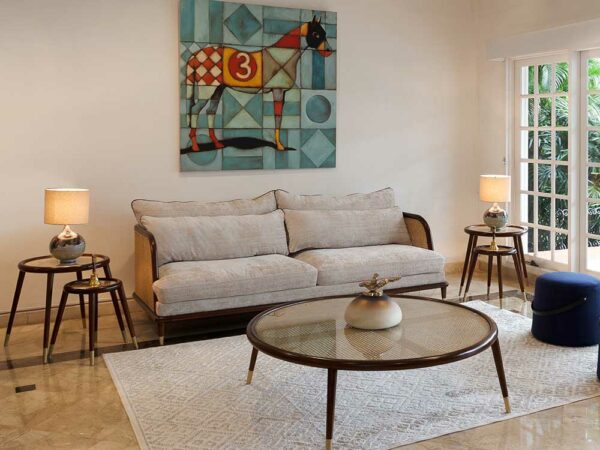 two seater sofa and armchair