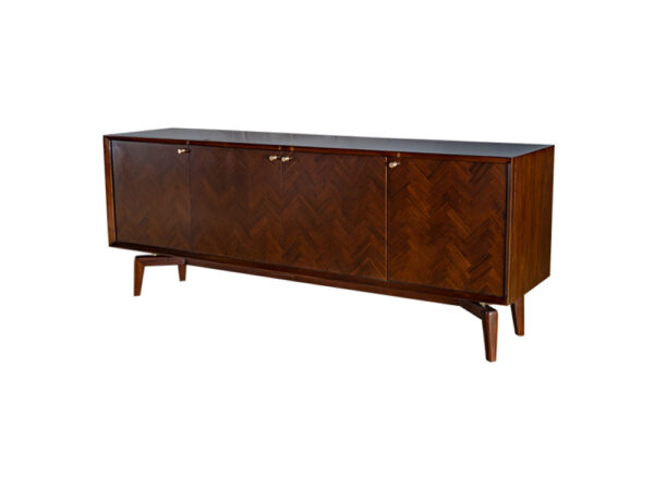 4 door solid teak sideboard cabinet