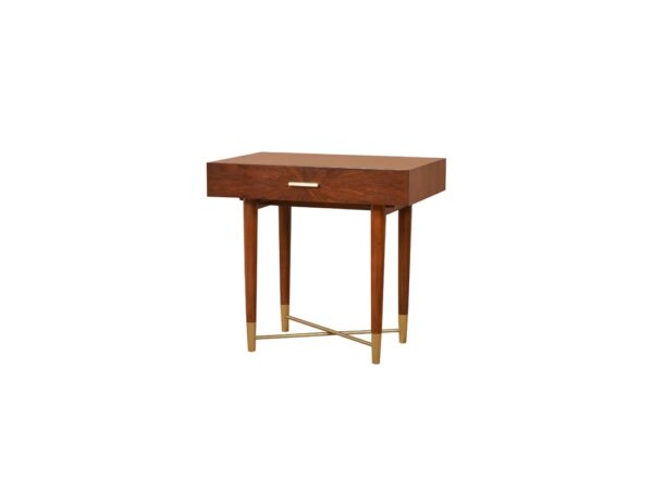 modern solid wood nightstand with drawers