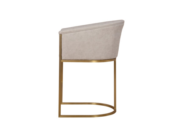 Lenox Aluminium Golden Bar Stool - Image 3