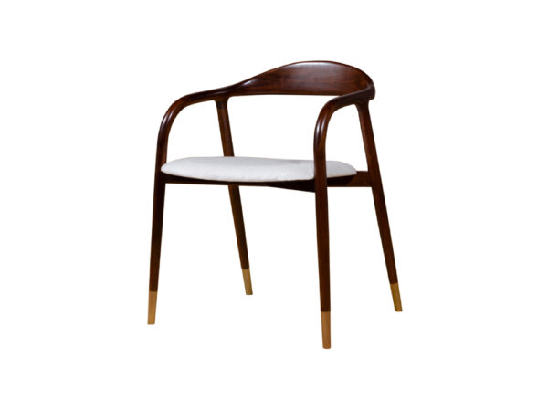 Charoli Minimalist Teak Curved Chair FH - Image 2