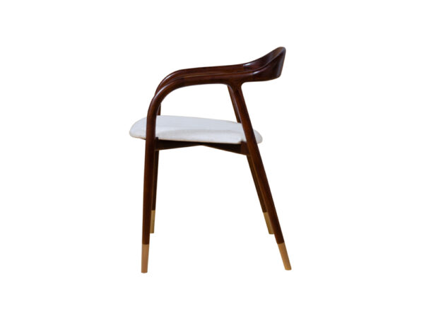 Charoli Minimalist Teak Curved Chair FH - Image 3